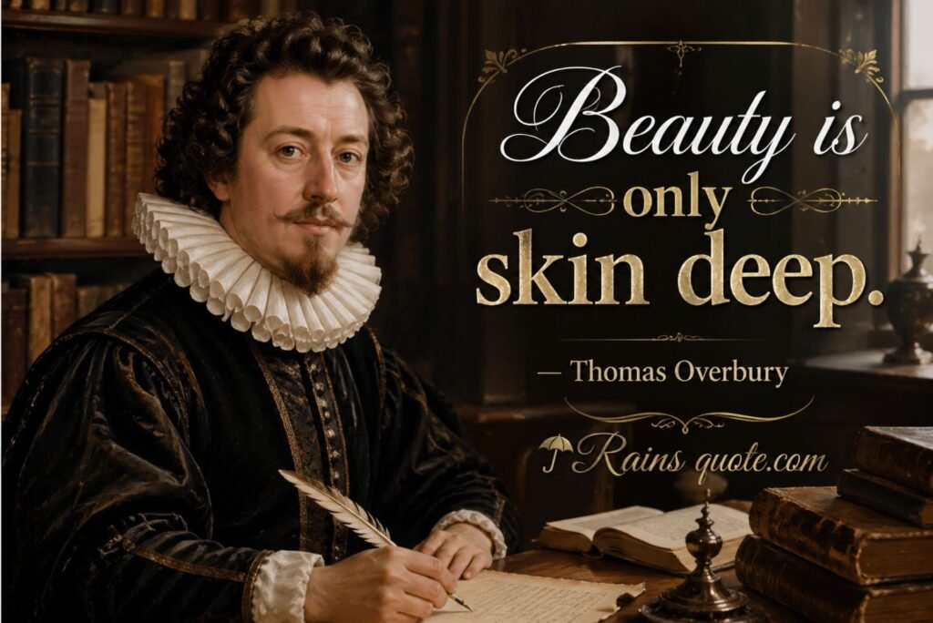 “Beauty is only skin deep.”