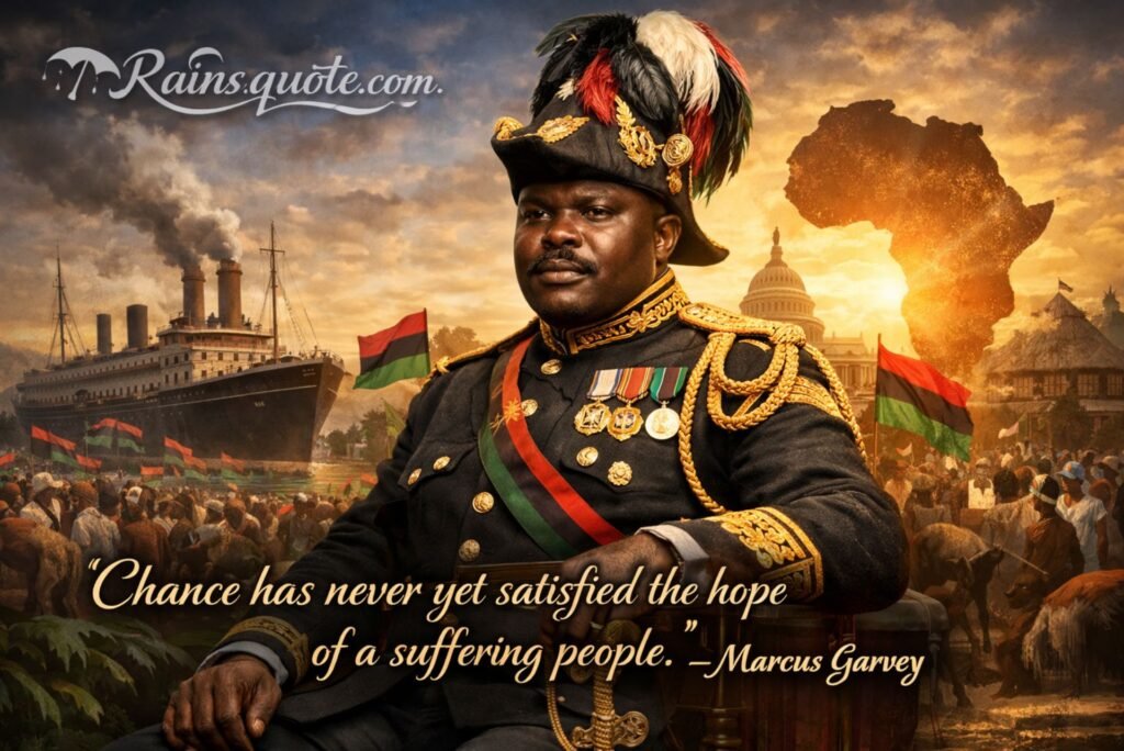 “Chance has never yet satisfied the hope of a suffering people.”