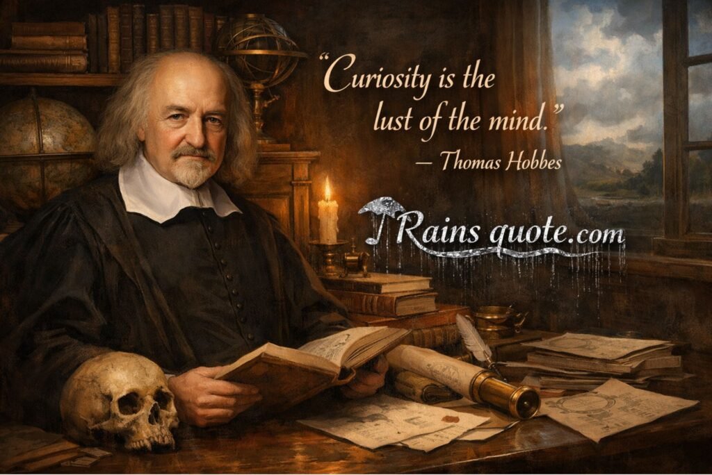 “Curiosity is the lust of the mind.”