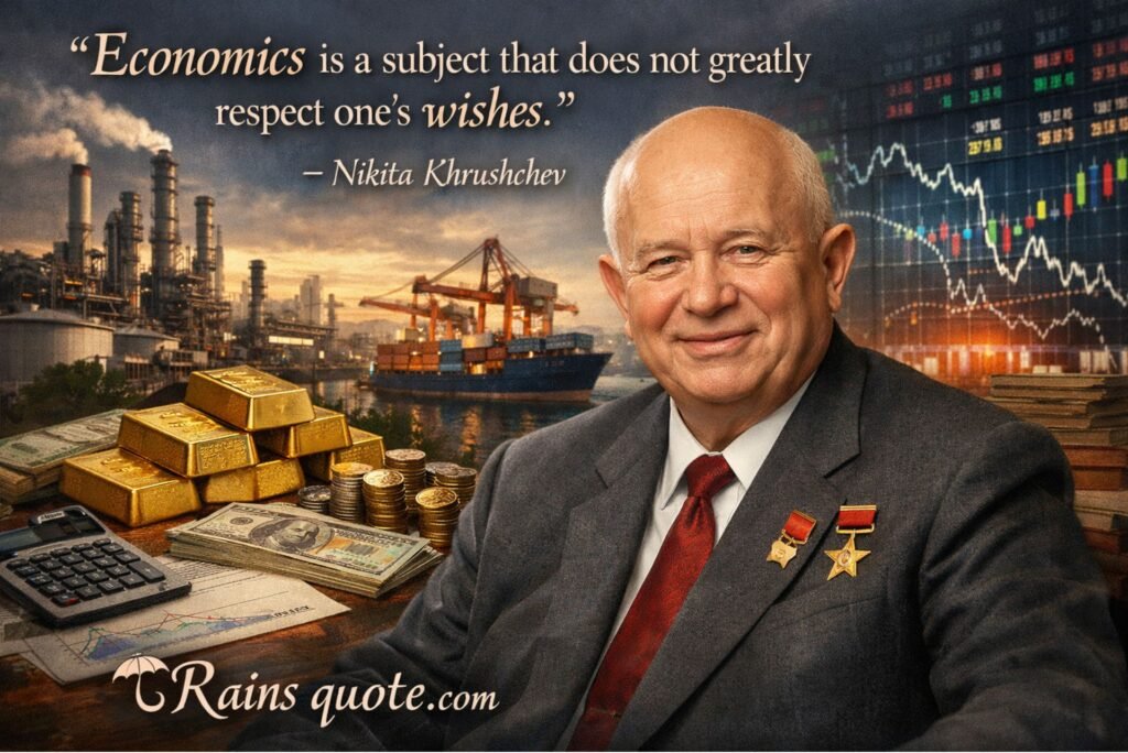  “ Economics is a subject that does not greatly respect one's wishes. ”