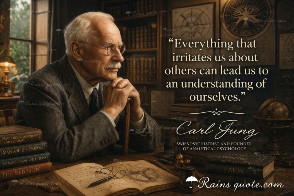 “Everything that irritates us about others can lead us to an understanding of ourselves.”