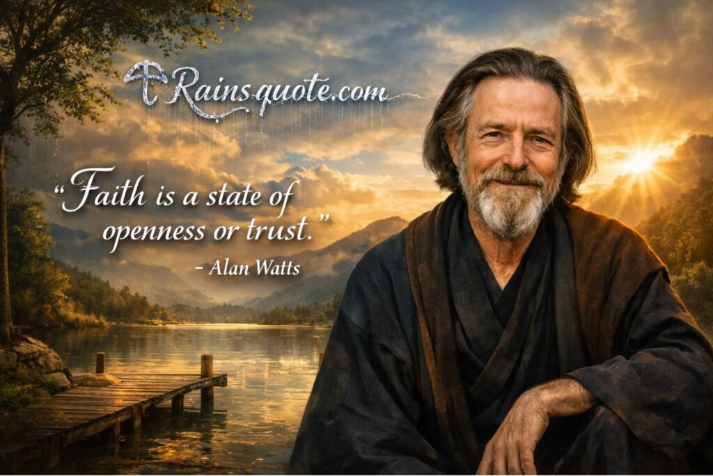 “Faith is a state of openness or trust.”