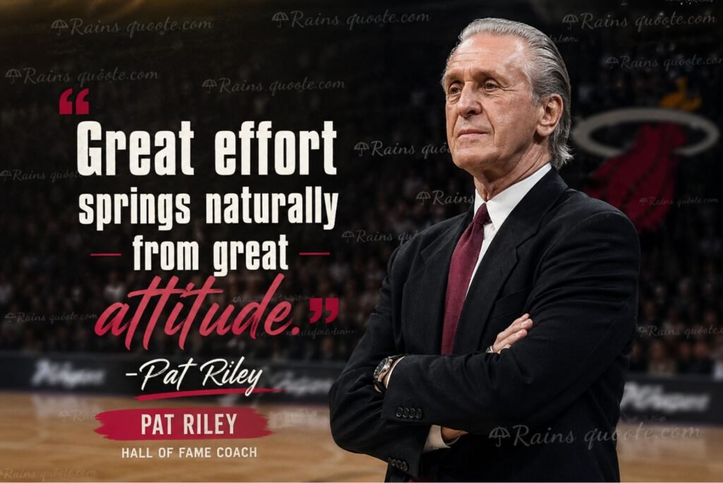 “Great effort springs naturally from great attitude.”