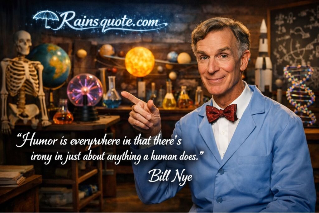 “Humor is everywhere in that there's irony in just about anything a human does.”