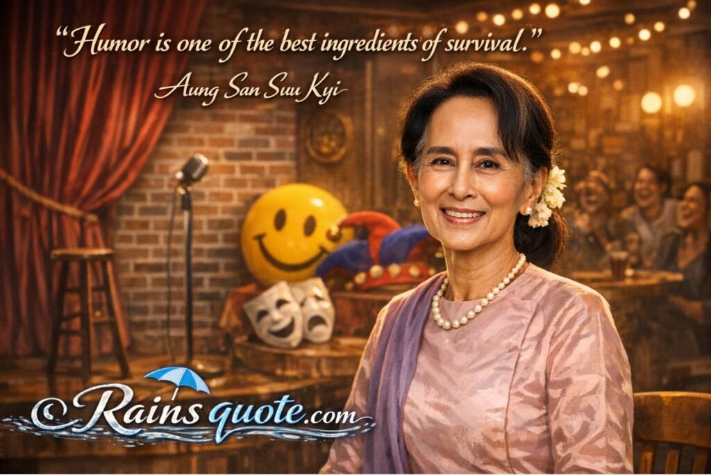 “Humor is one of the best ingredients of survival.”