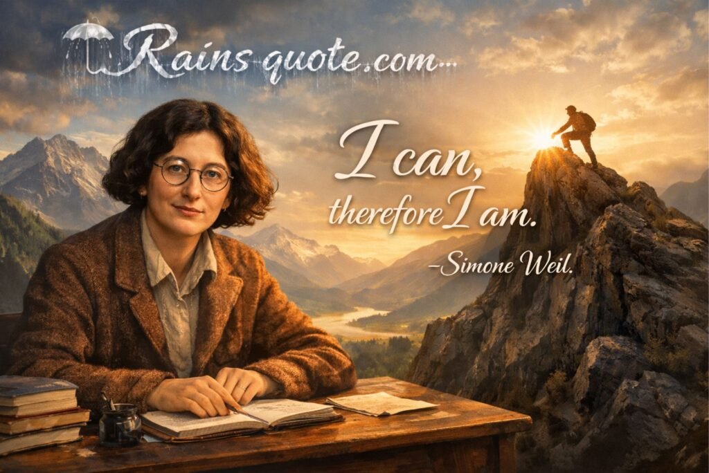 “I can, therefore I am.”