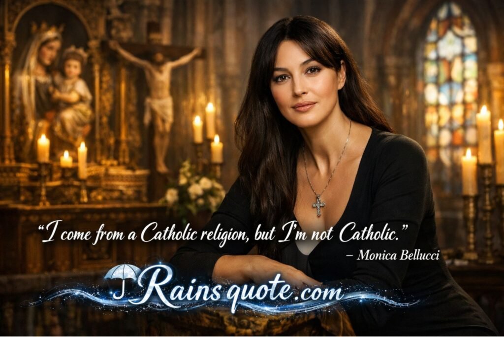 โI come from a Catholic religion, but I'm not Catholic.โ