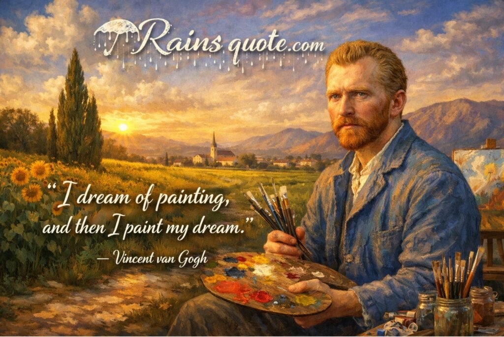 “I dream of painting, and then I paint my dream.”