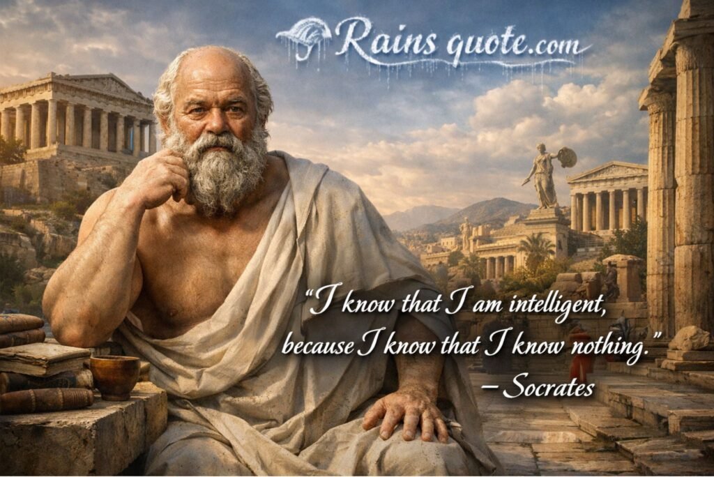 “I know that I am intelligent, because I know that I know nothing.”