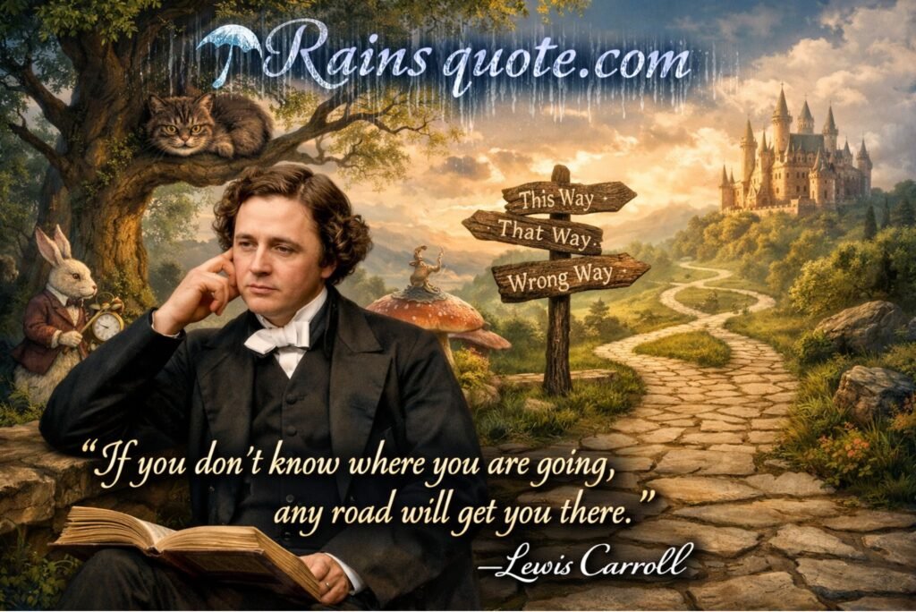 “If you don't know where you are going, any road will get you there.”