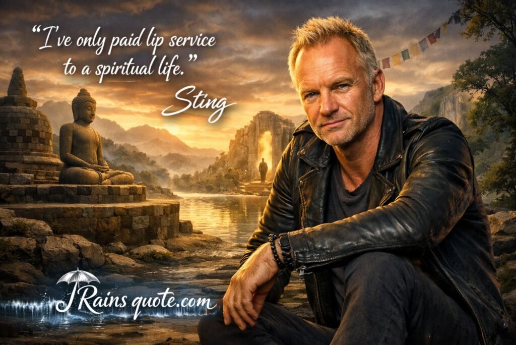 “I've only paid lip service to a spiritual life.”