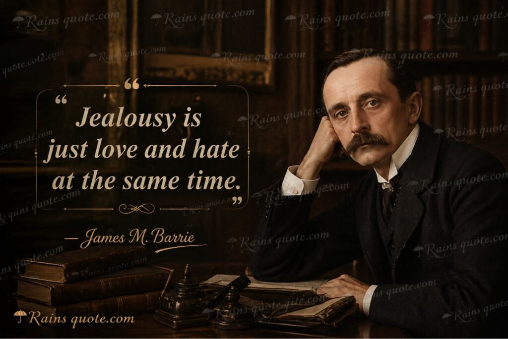 “Jealousy is just love and hate at the same time.”