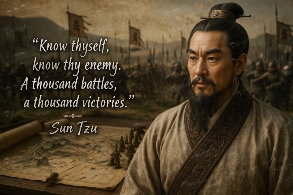 “Know thyself, know thy enemy. A thousand battles, a thousand victories.”