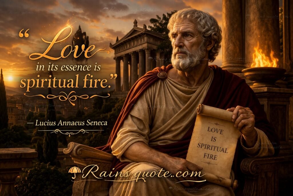 “Love in its essence is spiritual fire.”