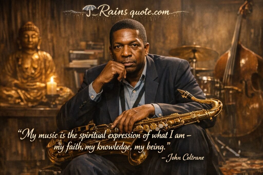 “My music is the spiritual expression of what I am - my faith, my knowledge, my being.”