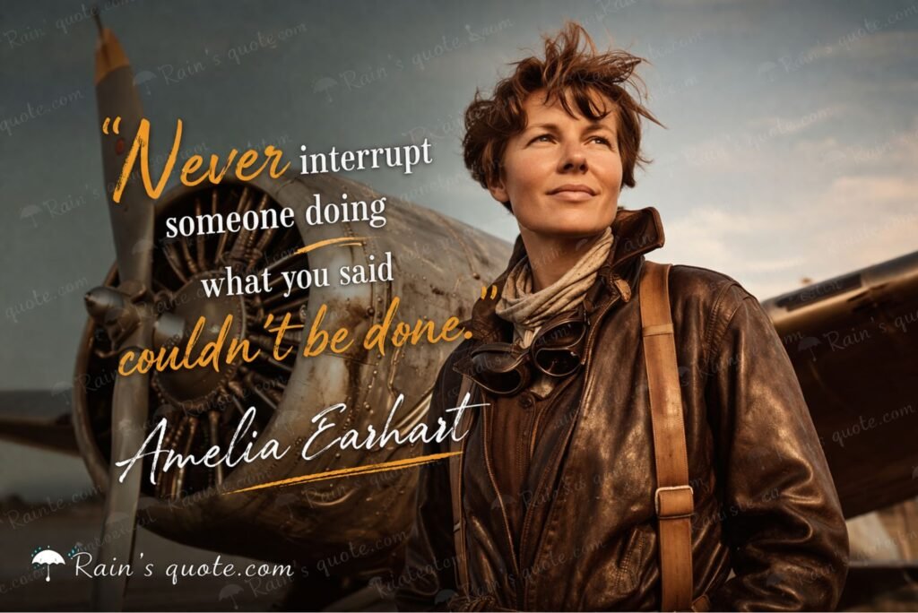 “Never interrupt someone doing what you said couldn't be done.”