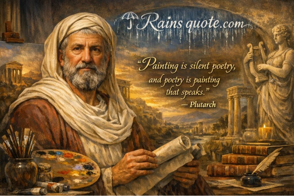  “Painting is silent poetry, and poetry is painting that speaks.”