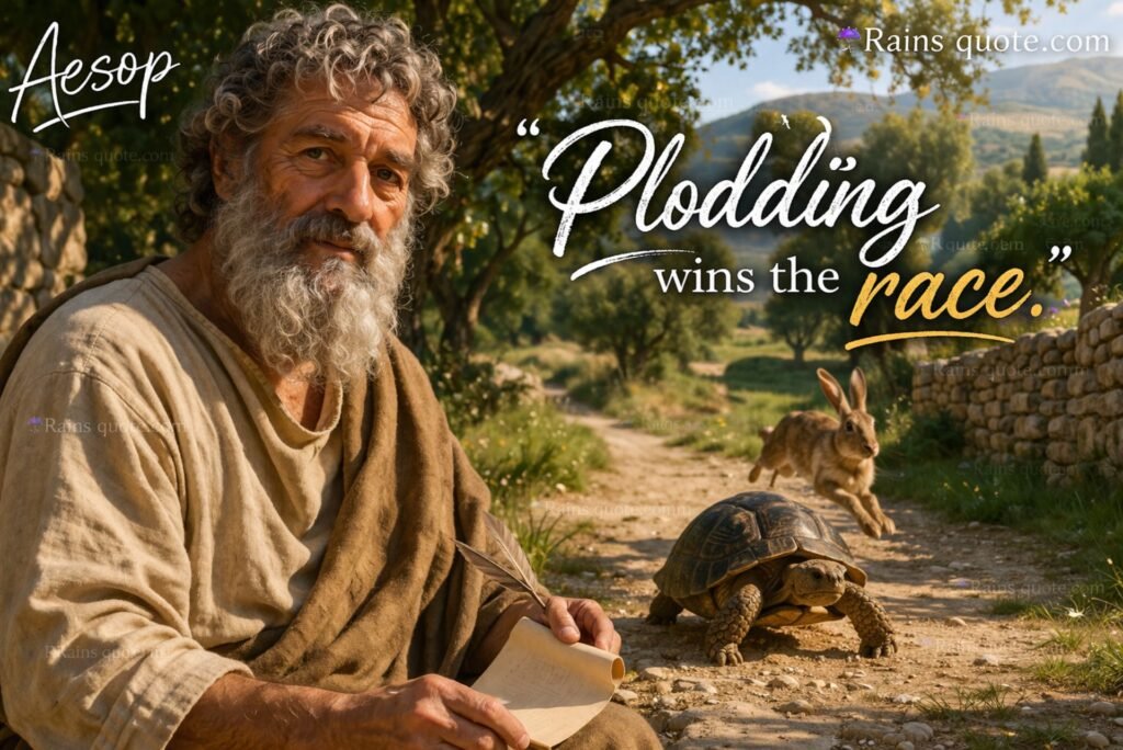 “Plodding wins the race.”