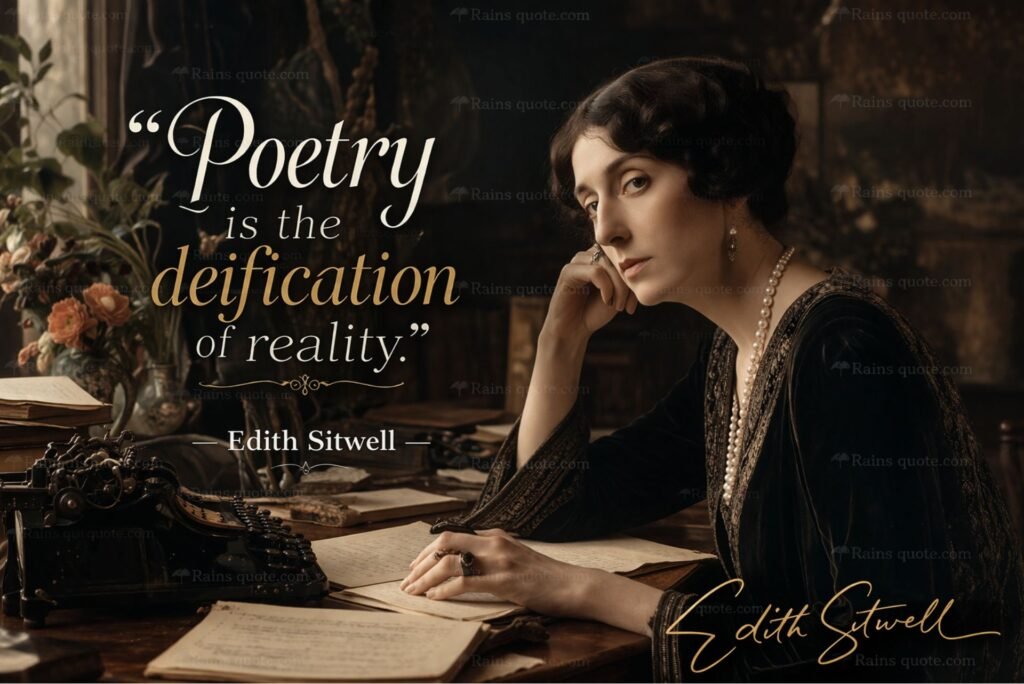 “Poetry is the deification of reality.”