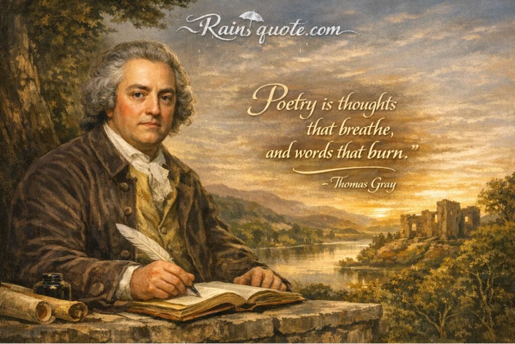  “Poetry is thoughts that breathe, and words that burn.”