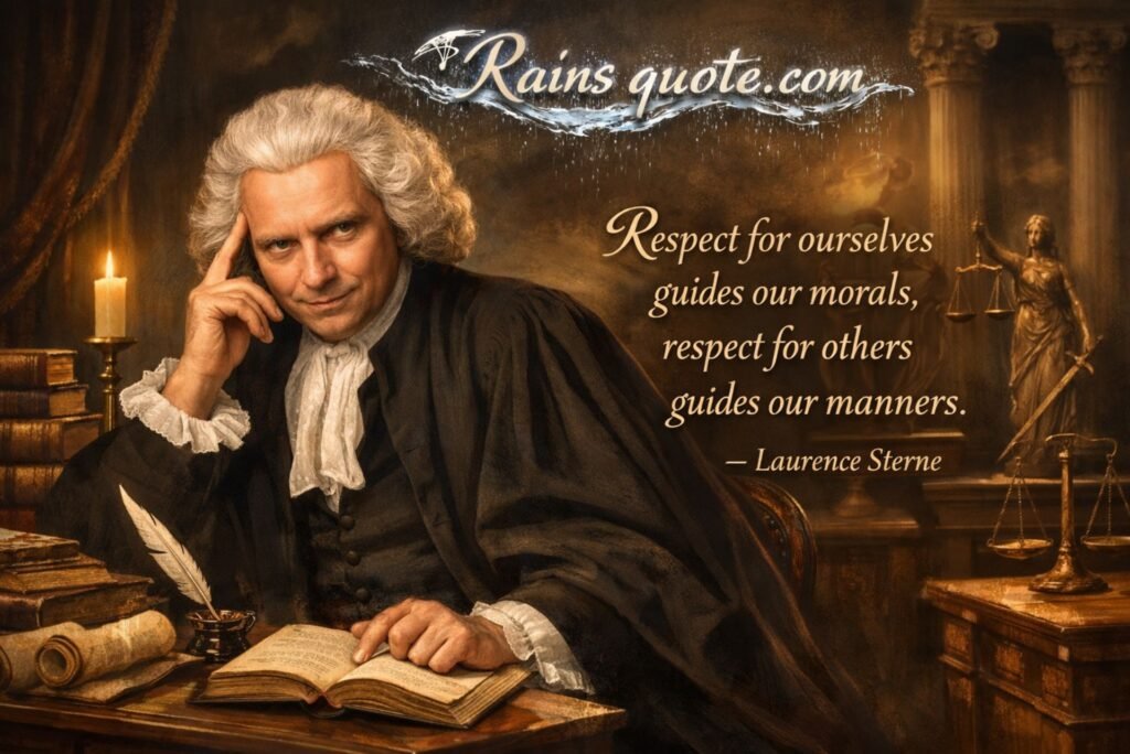 “ Respect yourself if you would have others respect you.”