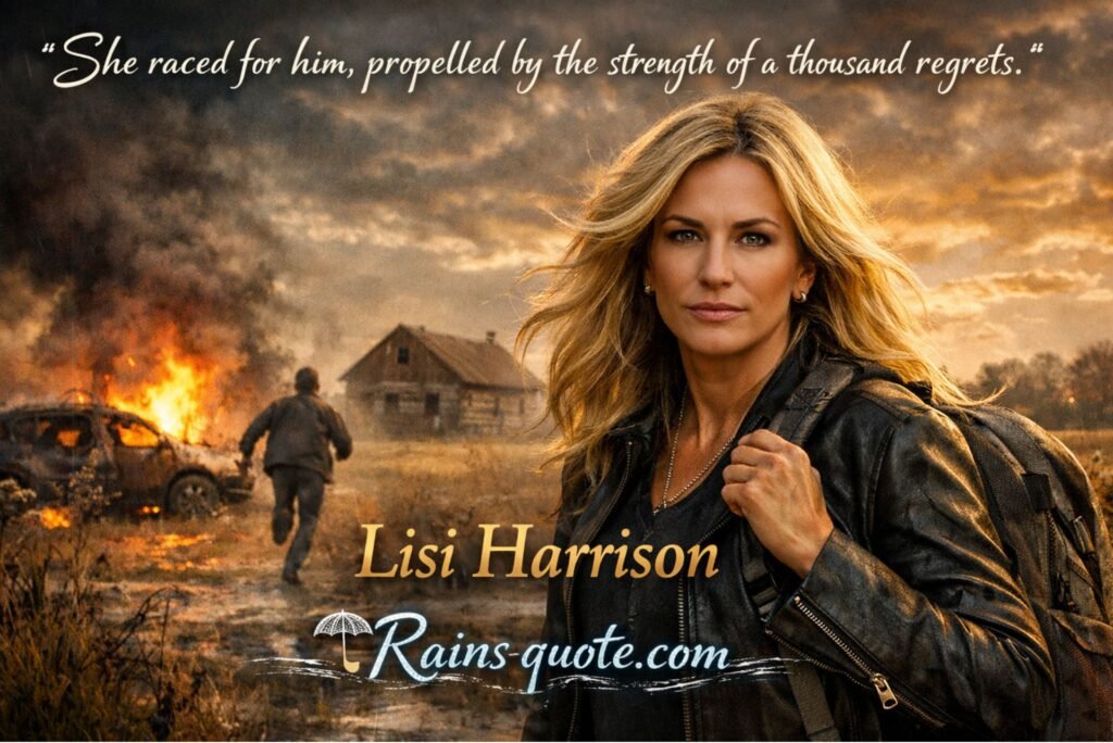 “She raced for him, propelled by the strength of a thousand regrets.”