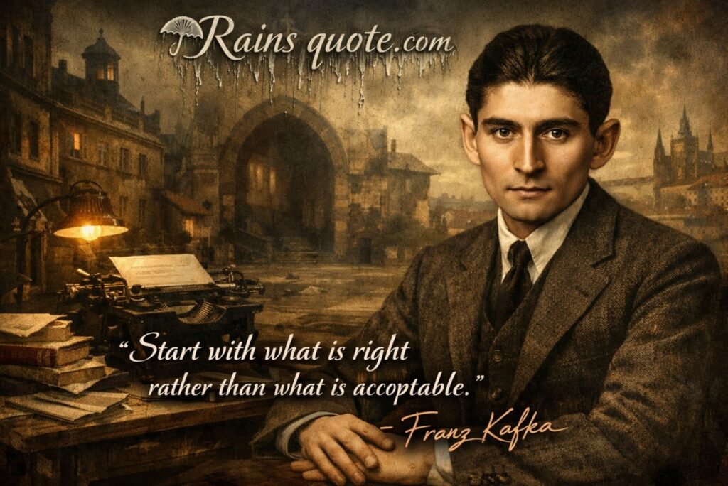 “Start with what is right rather than what is acceptable.”