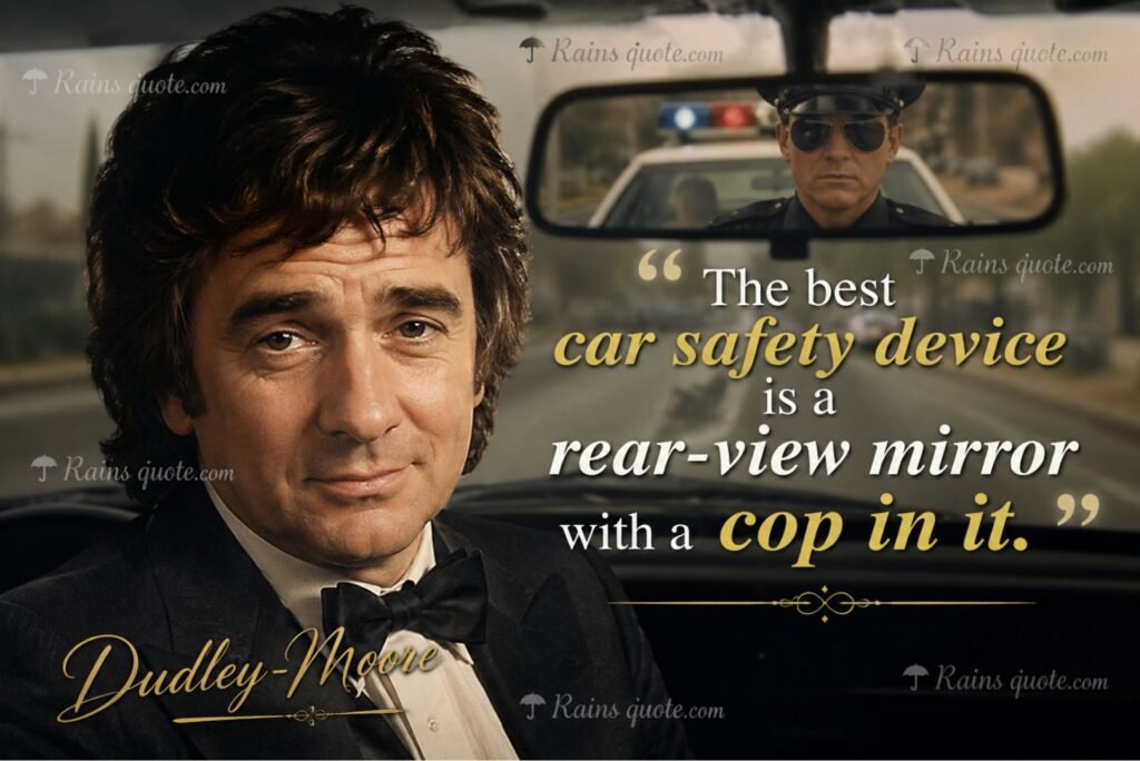 “ The best car safety device is a rear-view mirror with a cop in it. ”