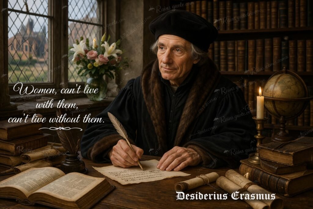 “Women, can't live with them, can't live without them.”