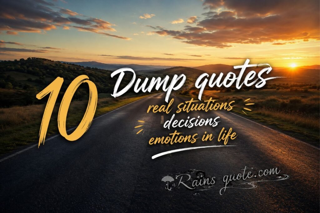 10 Dump quotes real situations decisions emotions in life