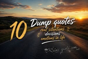 10 Dump quotes real situations decisions emotions in life