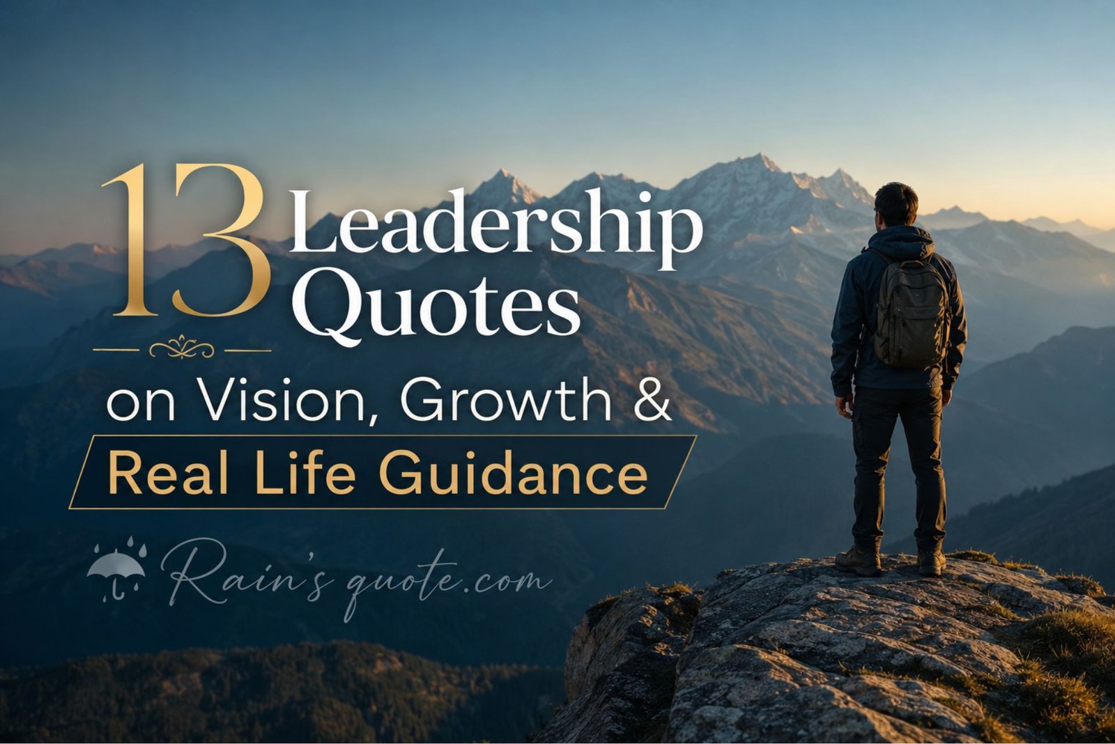 13 Leadership Quotes on Vision, Growth & Real Life Guidance 