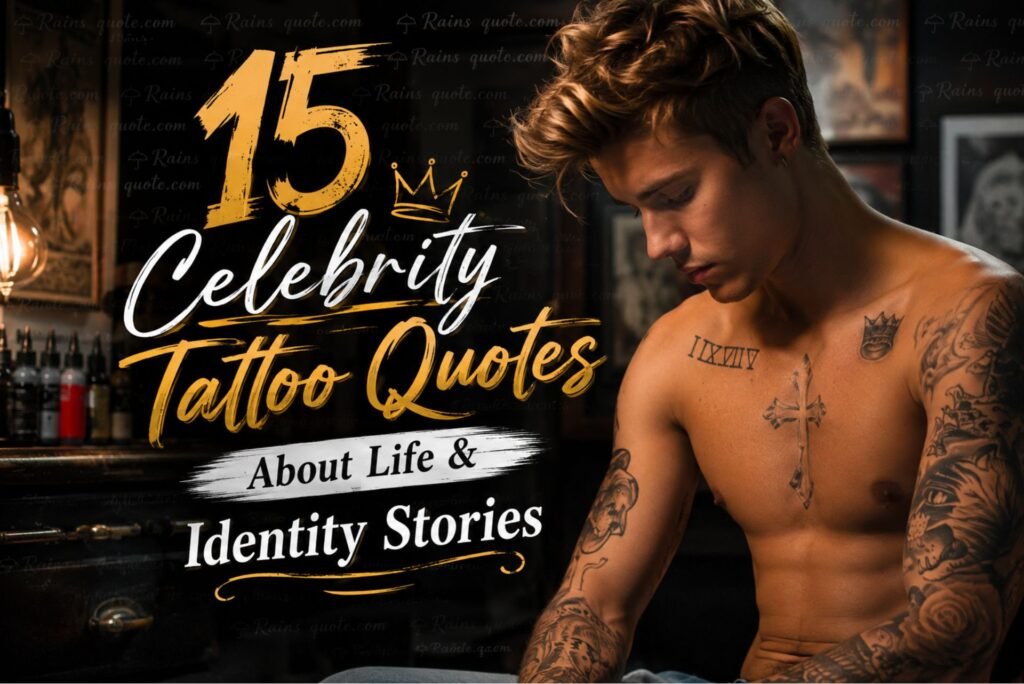 15 Celebrity Tattoo Quotes About Life & Identity Stories