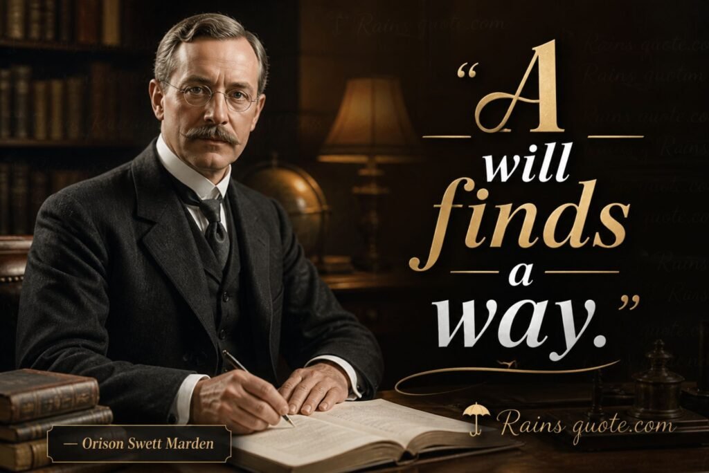 “A will finds a way.”