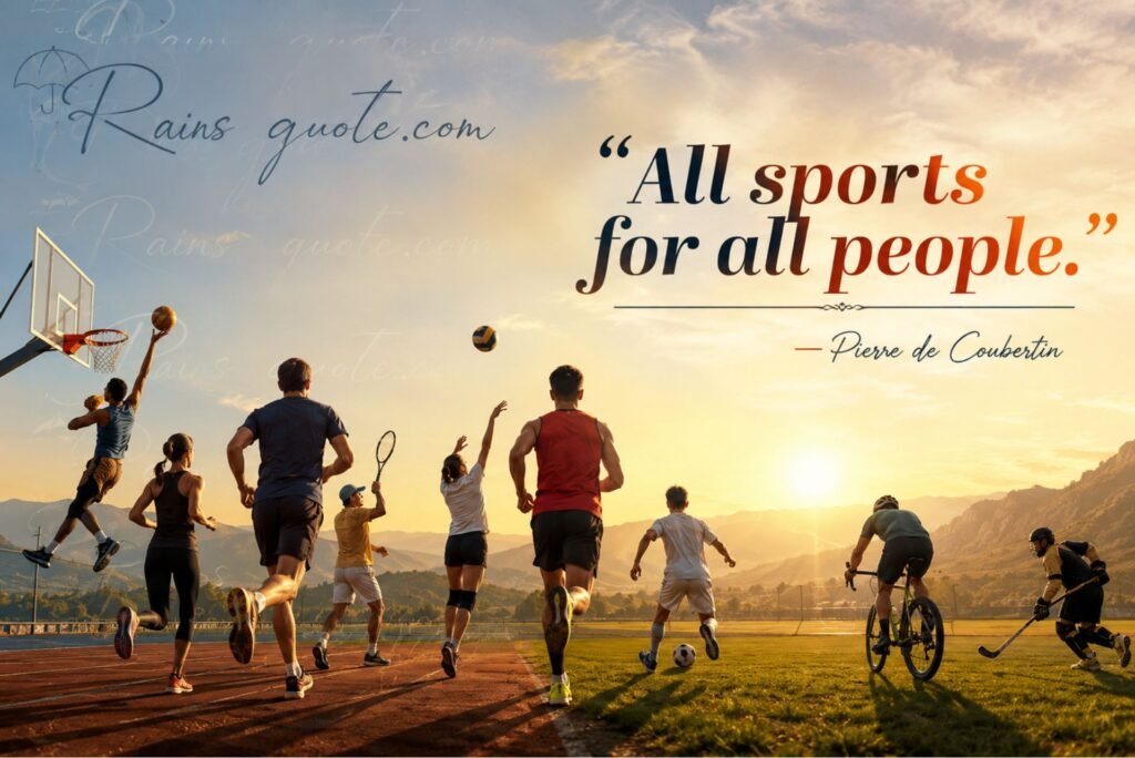  “All sports for all people.”
