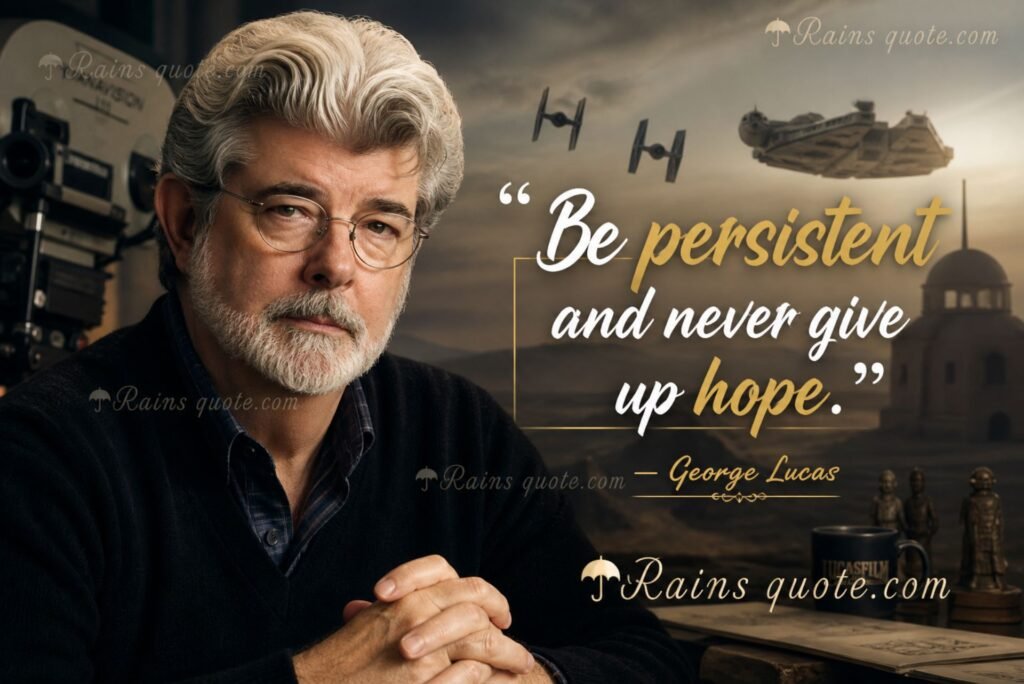 “Be persistent and never give up hope.”