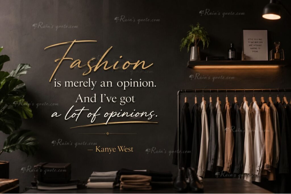  “Fashion is merely an opinion. And I've got a lot of opinions.”