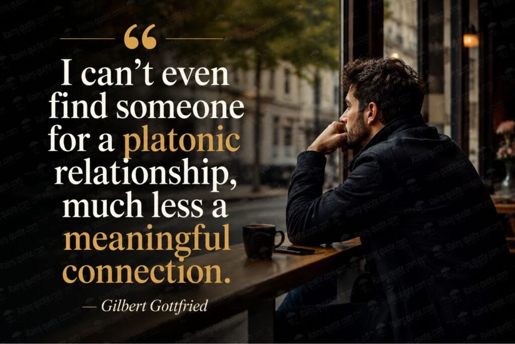 “I can't even find someone for a platonic relationship, much less the kind where someone wants to see me naked.”