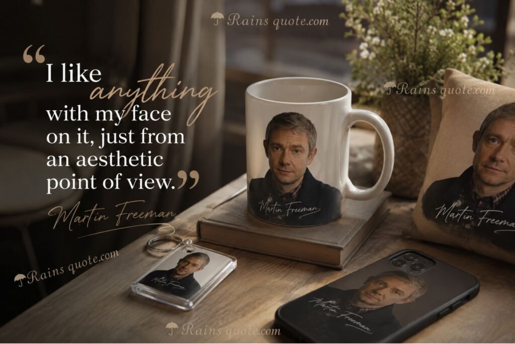 “I like anything with my face on it, just from an aesthetic point of view.”