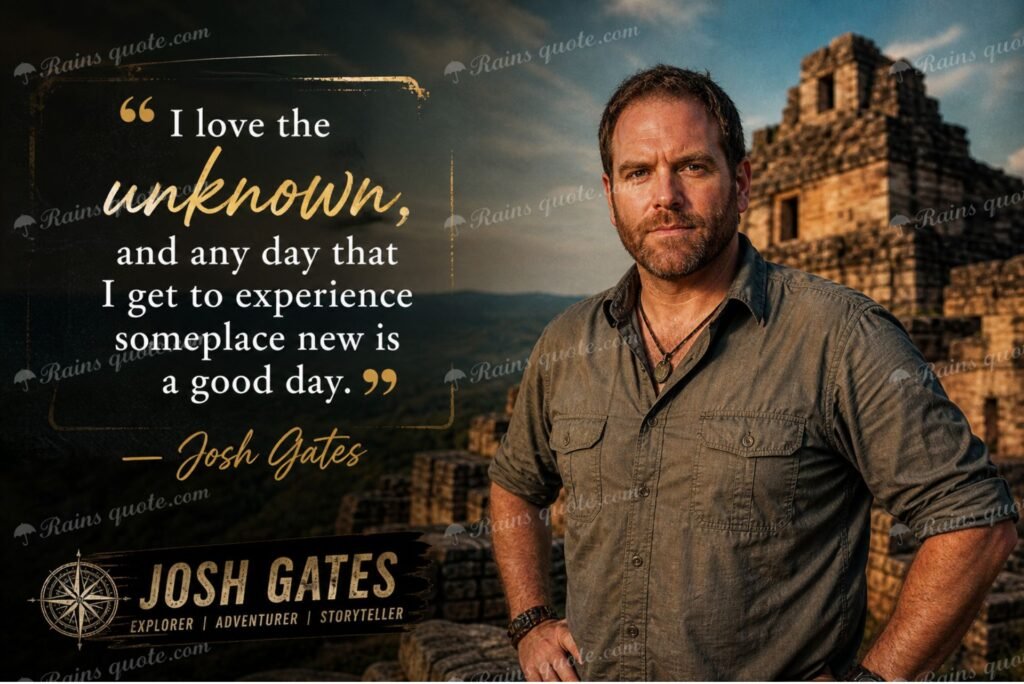 “I love the unknown, and any day that I get to experience someplace new is a good day.”
