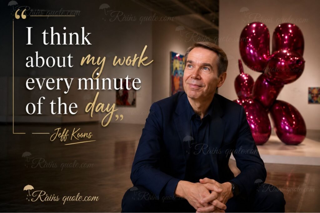 “I think about my work every minute of the day.”