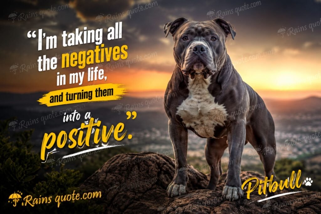 “I'm taking all the negatives in my life, and turning them into a positive.”