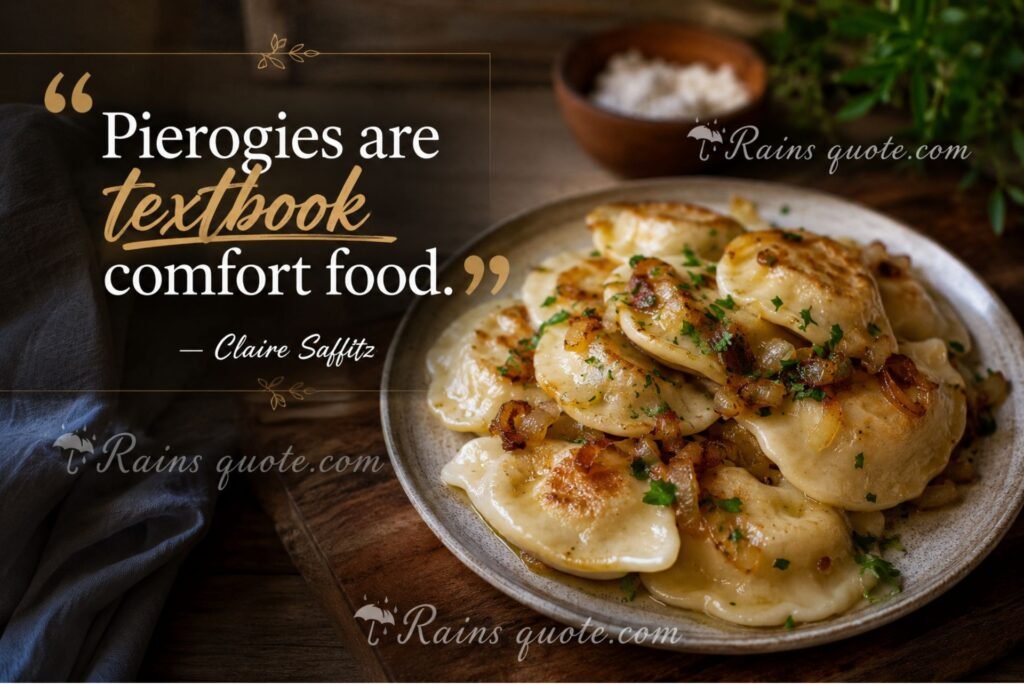 “Pierogies are textbook comfort food.”