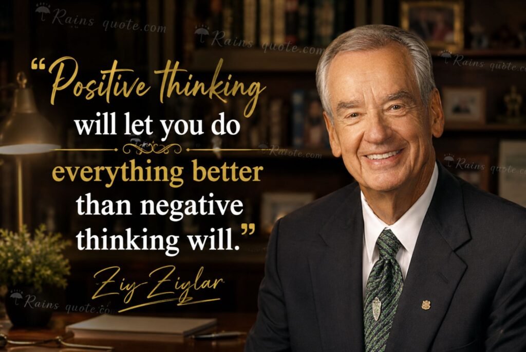 “Positive thinking will let you do everything better than negative thinking will.”