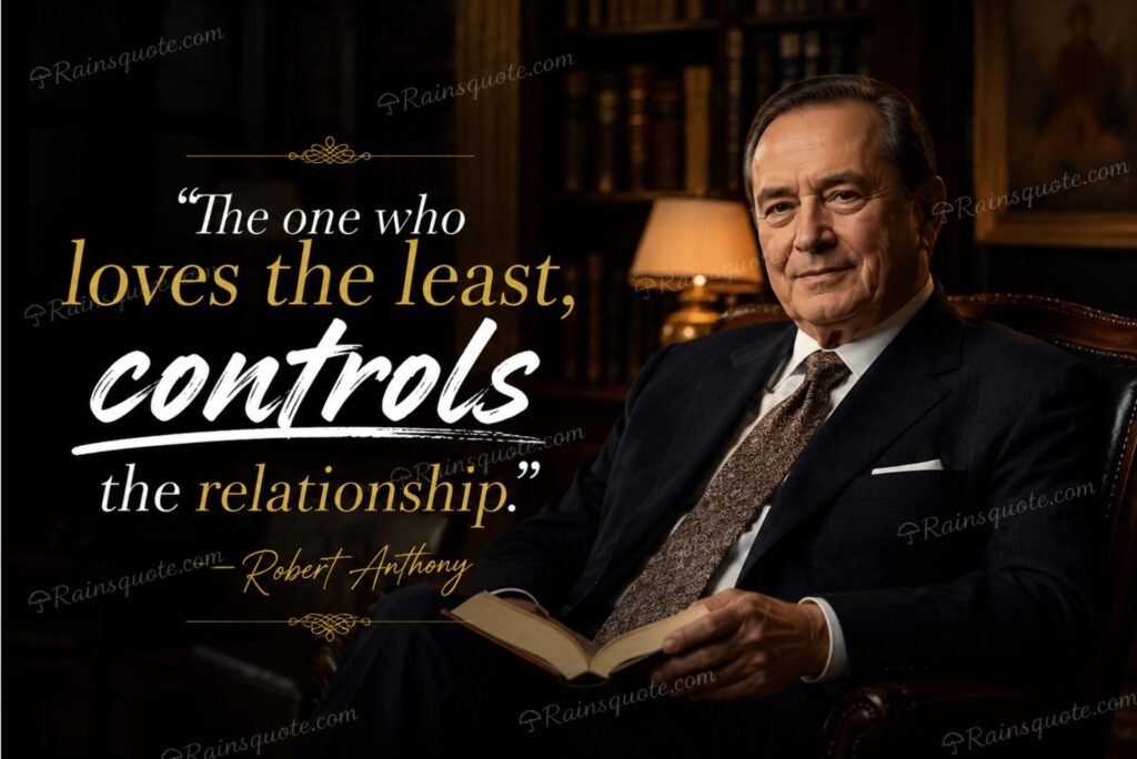 “The one who loves the least, controls the relationship.”