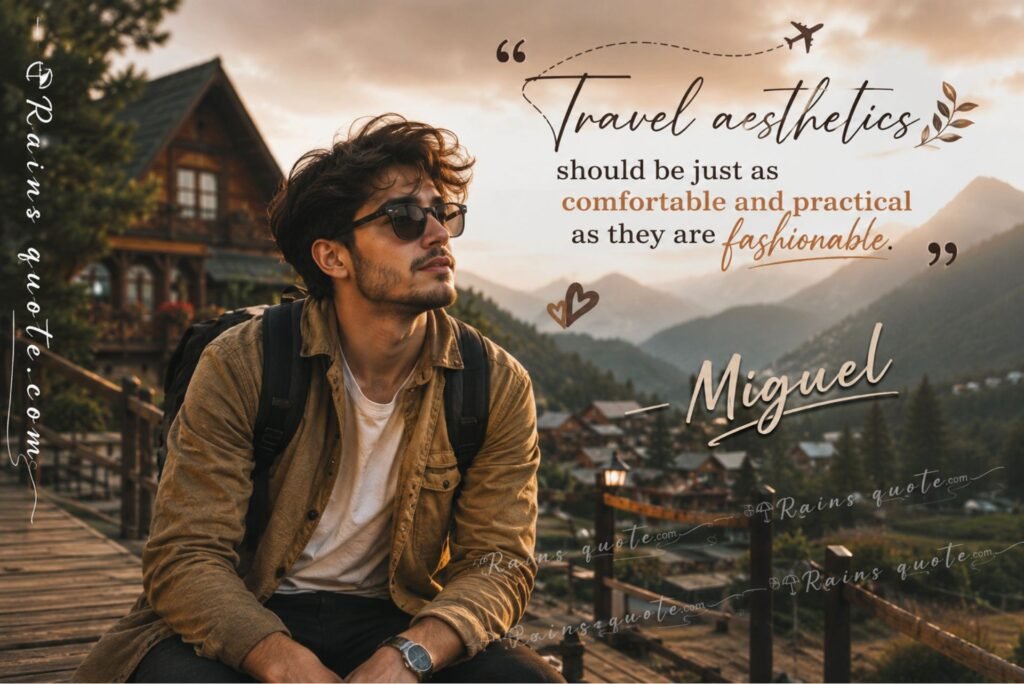 “Travel aesthetics should be just as comfortable and practical as they are fashionable.”