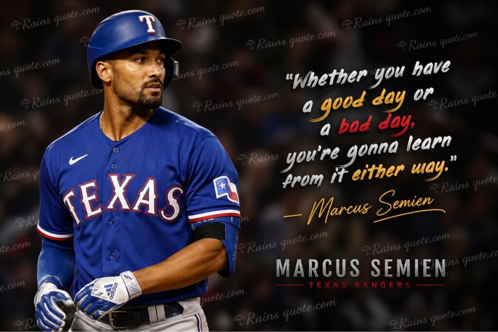 “Whether you have a good day or a bad day, you're gonna learn from it either way.”