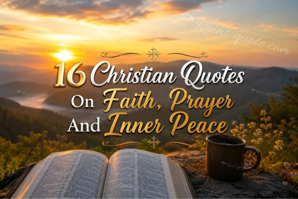 16 Christian Quotes On Faith, Prayer And Inner Peace 