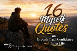 16 Myself Quotes on Growth Truth Confidence and Inner Life