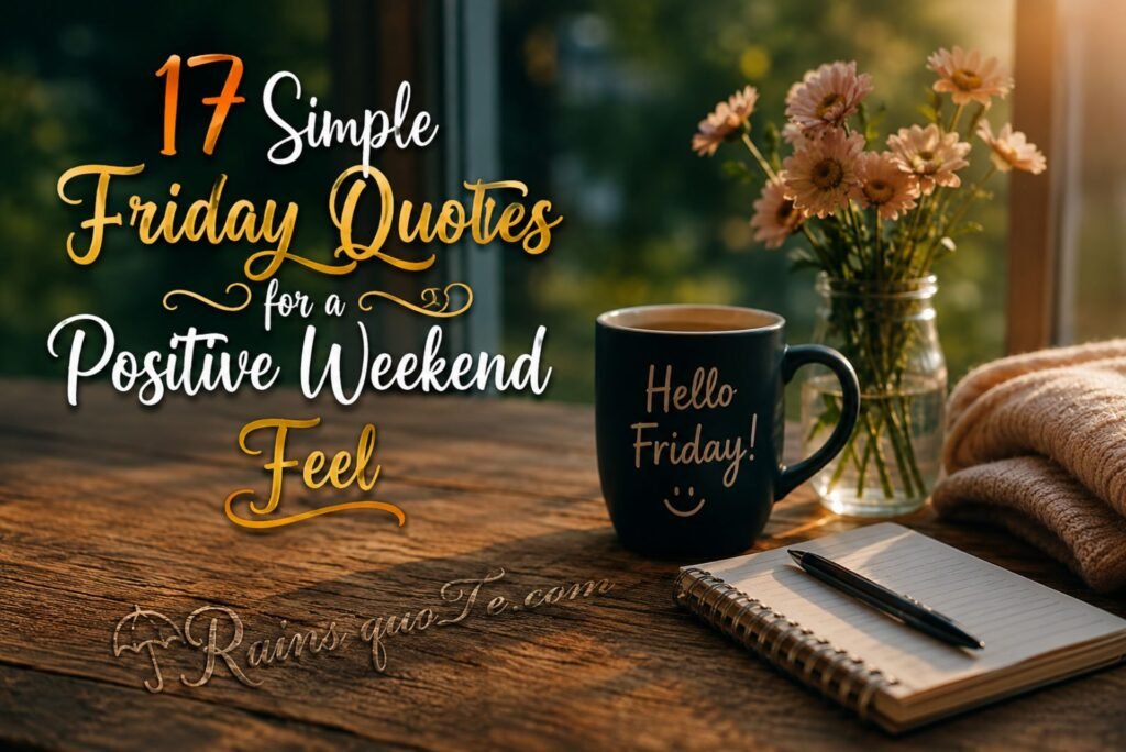 17 Simple Friday Quotes for a Positive Weekend Feel